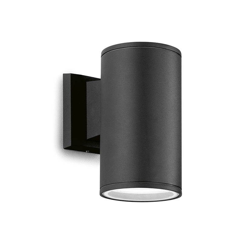 Gea Luce Venkovní nástěnné svítidlo Amon RM, 1xE27, IP65, ø 10,8cm Barva: Antracit