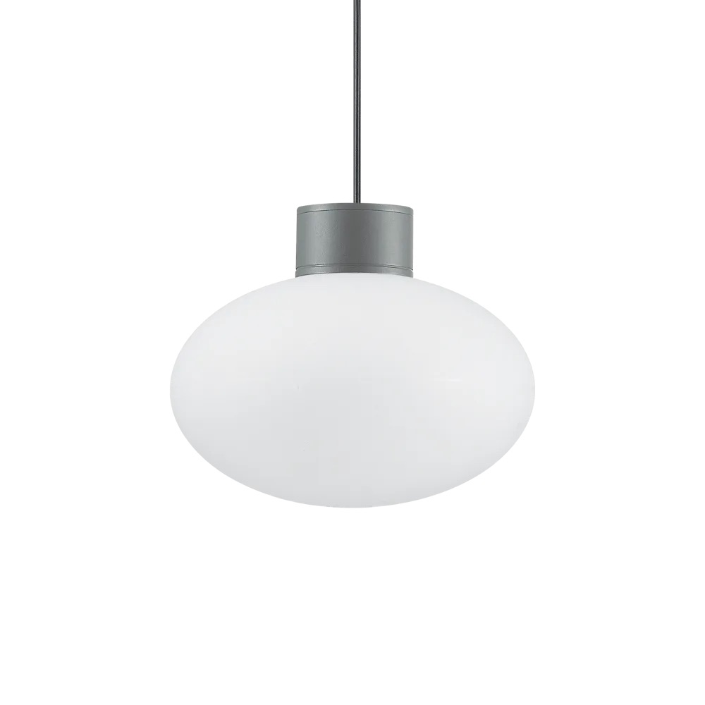 Levně Ideal Lux Venkovní závěsné svítidlo CLIO MSP1, pr.28cm Barva: Antracit