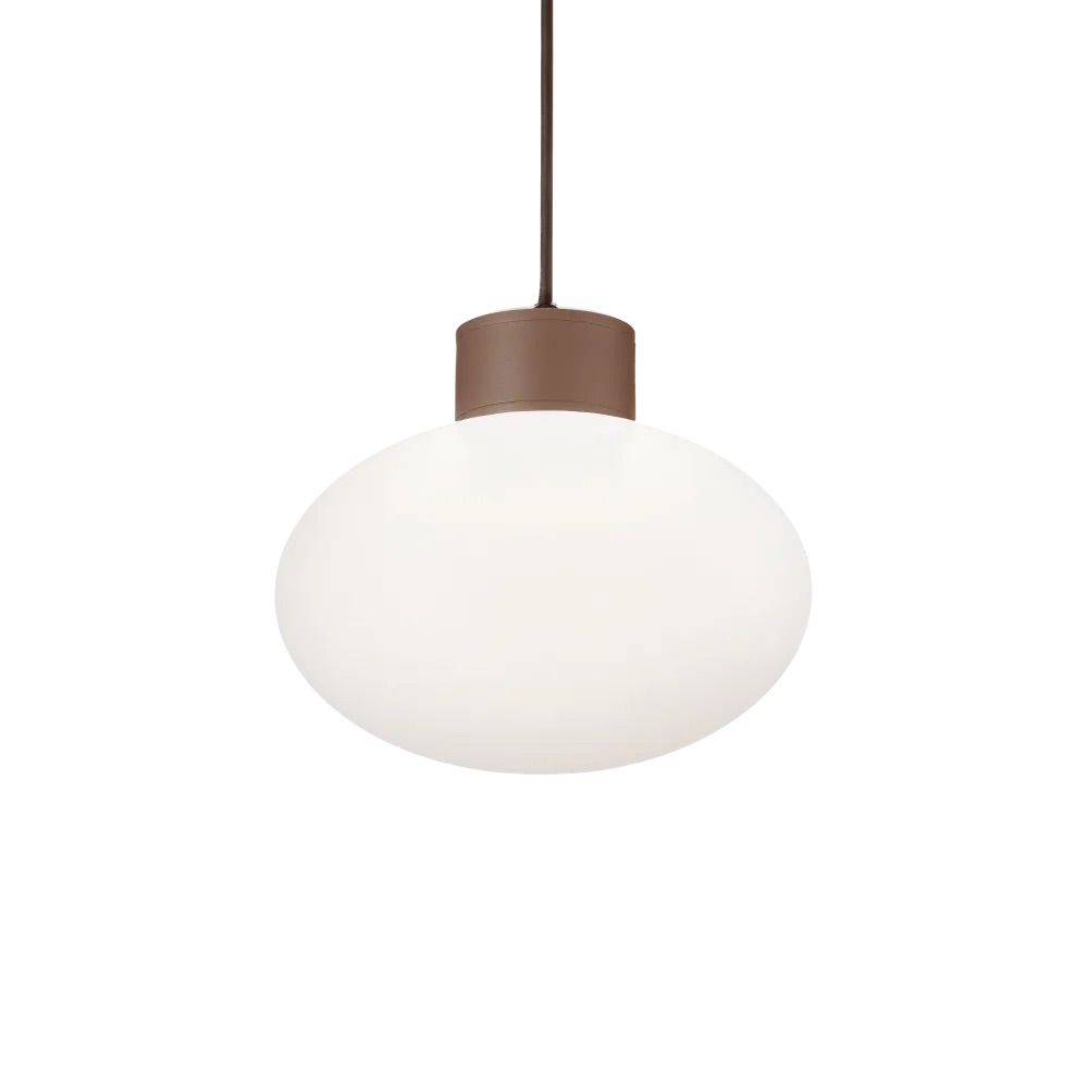 Levně Ideal Lux Venkovní závěsné svítidlo CLIO MSP1, pr.28cm Barva: Kávová