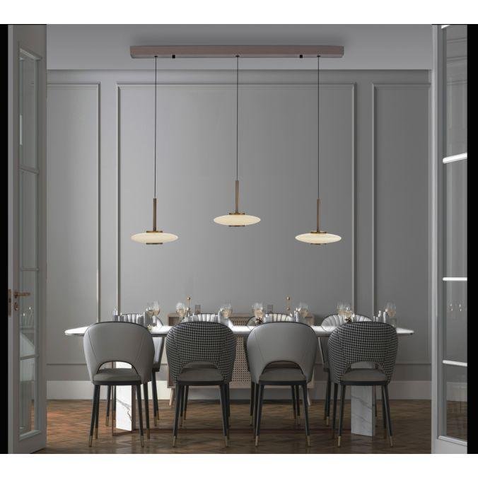 Paul Neuhaus Závěsné LED svítidlo PURE VITRUM, 34W, ø 22 cm, 2700K Barva: Hnědá-opalová