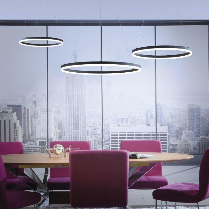 Paul Neuhaus Závěsné LED svítidlo TITUS, 34W, ø 40 cm, 3000K stmívatelné