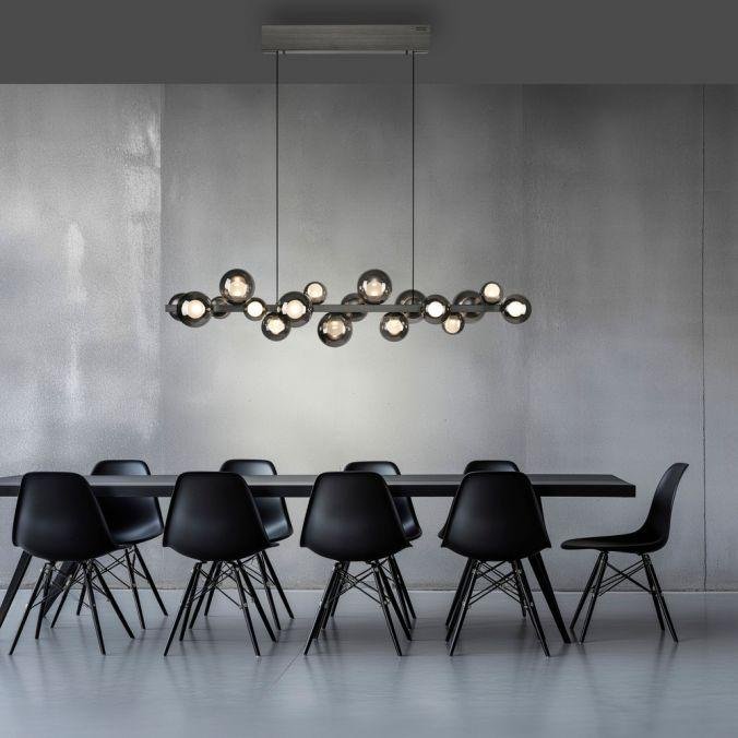 Paul Neuhaus Závěsné LED svítidlo PURE E-Popup, 45W, š. 29,5 cm, 2700-5000K Barva: Platina