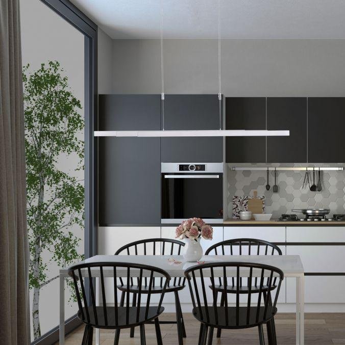 Paul Neuhaus Závěsné LED svítidlo ADRIANA, 45W, d. 179 cm, 2700-5000K Barva: Hliník