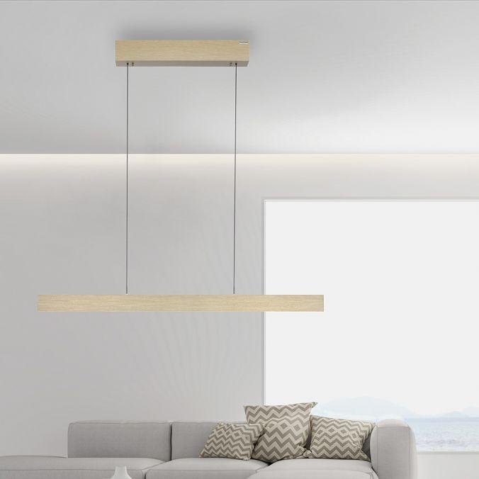 Paul Neuhaus Závěsné LED svítidlo PURE-E-MOTION, 45W, d. 120 cm, 2700-5000K, elektricky nastavitelná výška Barva: Zlatá