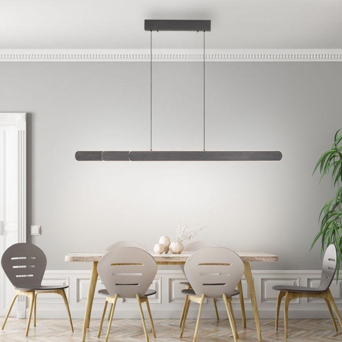 Paul Neuhaus Závěsné LED svítidlo ADRIANA, 56W, v. 180 cm, CCT 2700-5000K, elektricky nastavitelná výška Barva: Černá