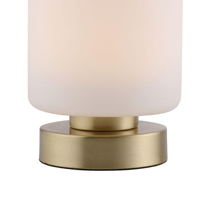 Paul Neuhaus Stolní LED lampa BOTA, 7W, v.15,5 cm, 3000K stmívatelná, dotykový stmívač Barva: Mosaz