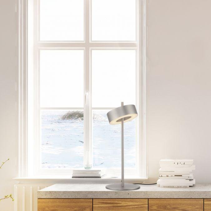 Paul Neuhaus Stolní LED lampa Q-ROTATE, 12W, v. 40 cm, ZigBee 2700-5000K Barva: Hliník