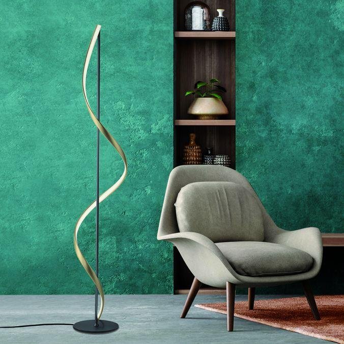 Paul Neuhaus Stojací LED lampa Q-SWING 27,5W, v. 141 cm, ZigBee 2700-5000K Barva: Antracit