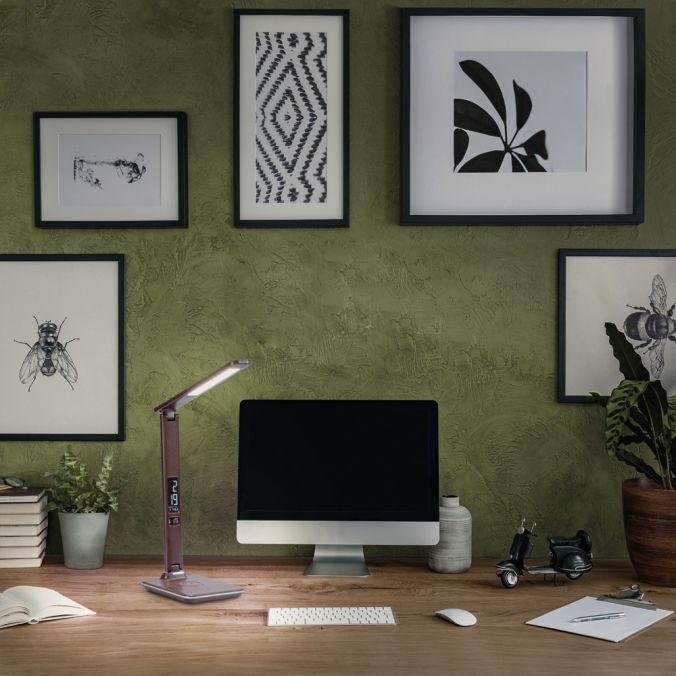 Paul Neuhaus Stolní LED lampa ADRIANO s QI nabíječkou, 6W, v. 60 cm, CCT 2700-5000K