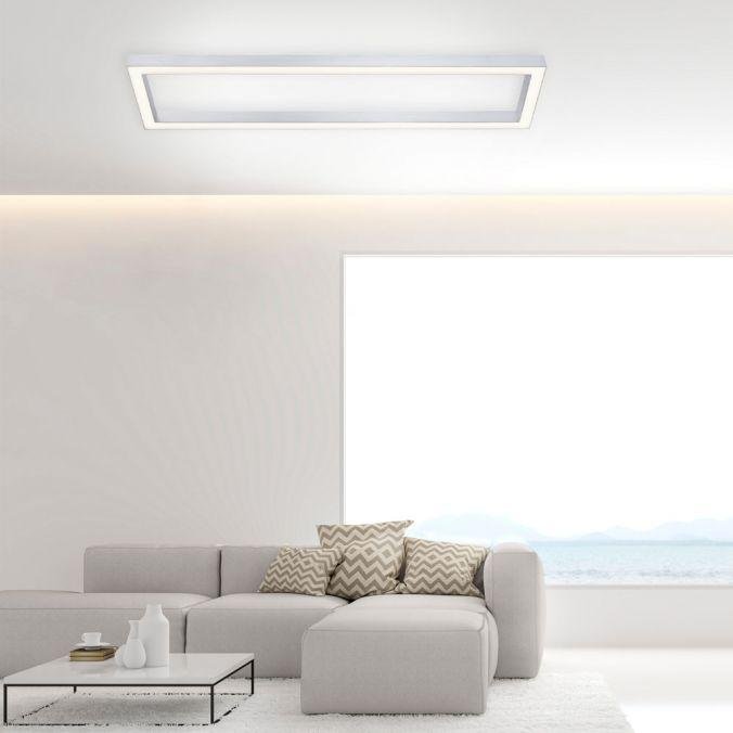 Paul Neuhaus Stropní LED svítidlo PURE-LINES, 42W, 110x30 cm, CCT 2700-5000K Barva: Hliník