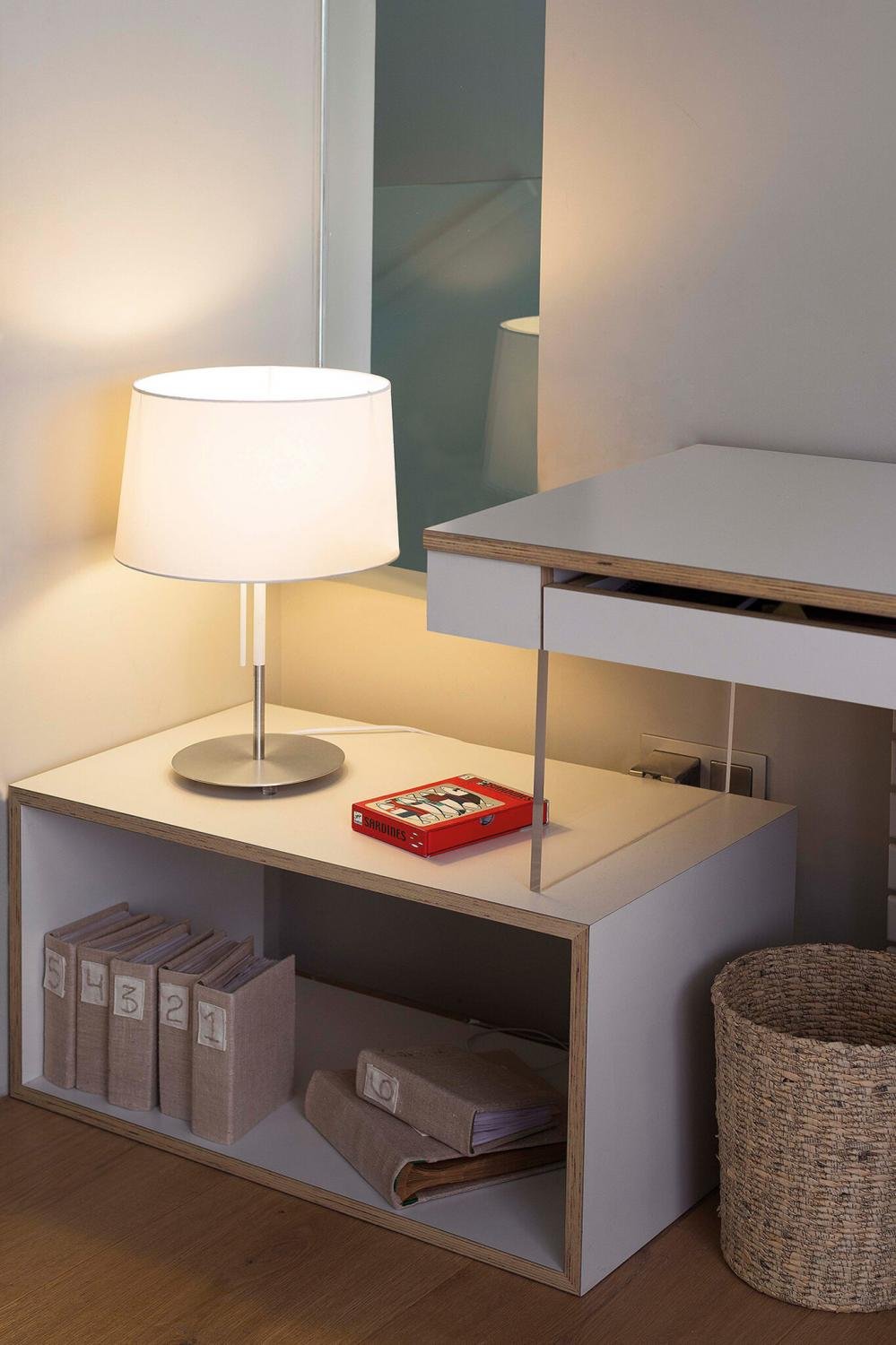 VOLTA bílá stolní lampa - FARO