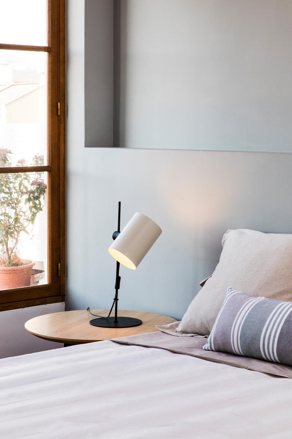 GUADALUPE černá/béžová stolní lampa - FARO