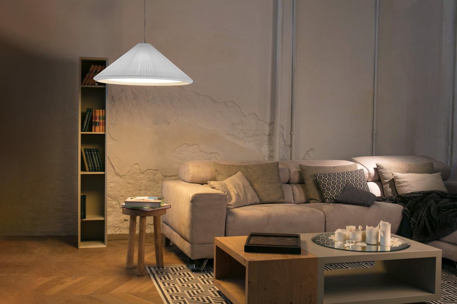 SAIGON IN 700 závěsné svítidlo, bílá - FARO