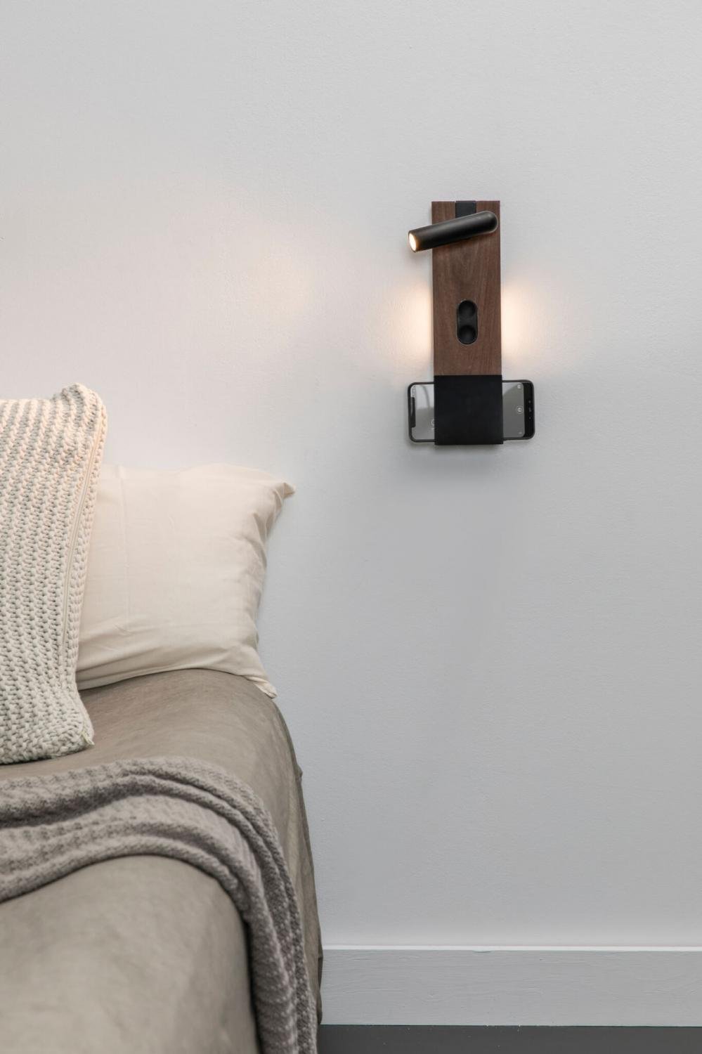 MAGOS nástěnná lampa, ořech - FARO