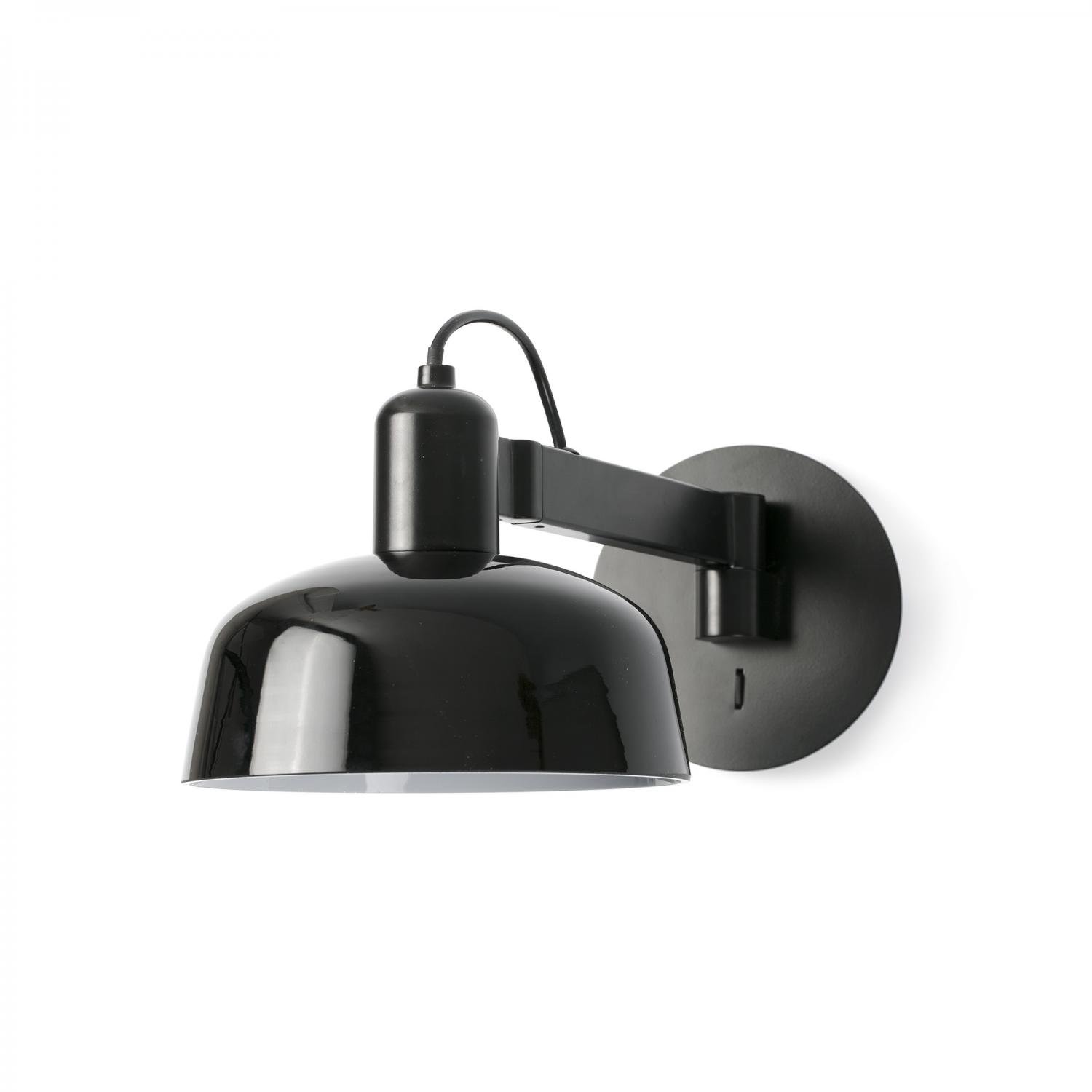 TATAWIN nástěnné svítidlo s ramenem, černá - FARO