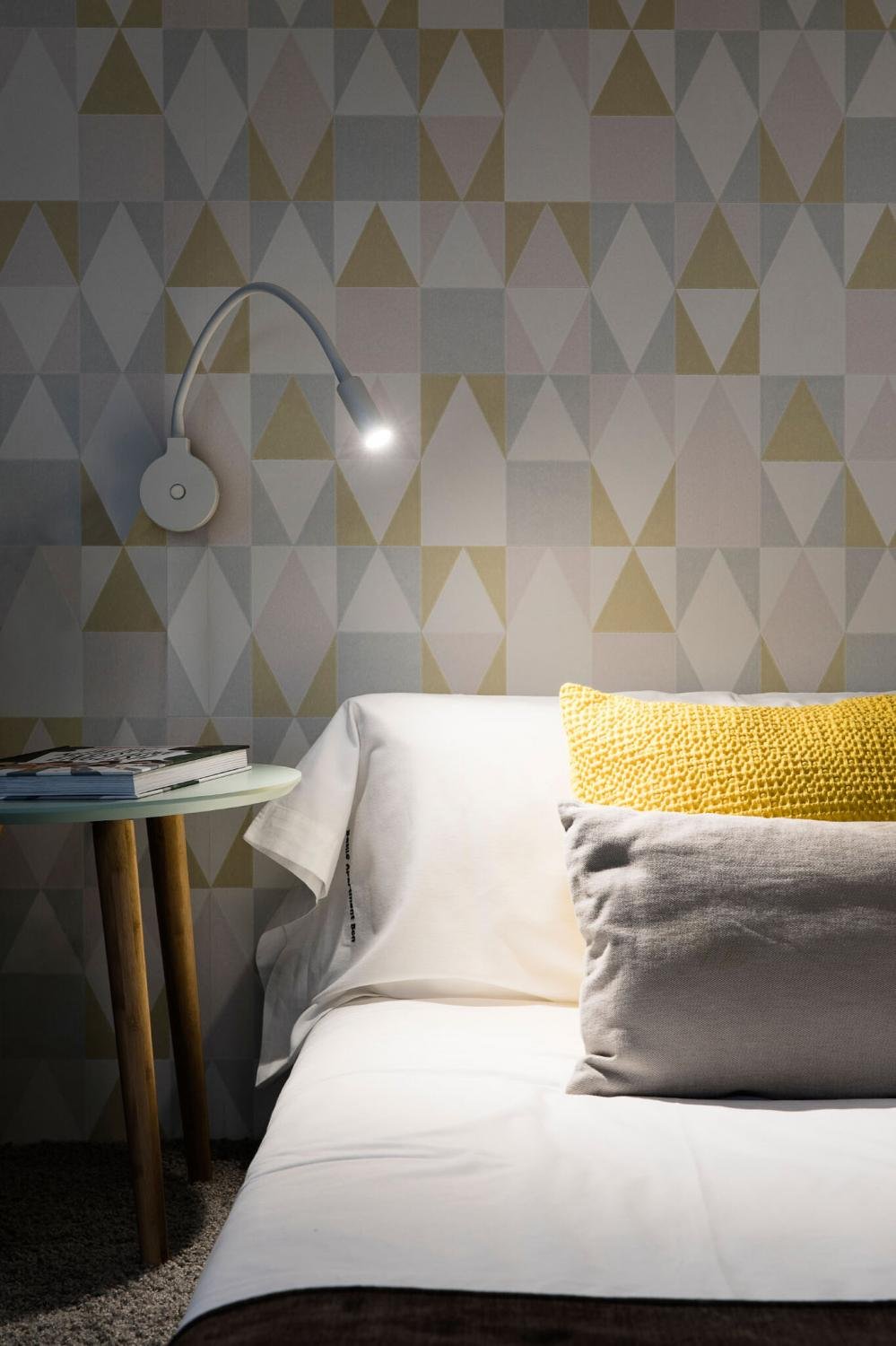 PIXIE nástěnná lampa, bílá - FARO