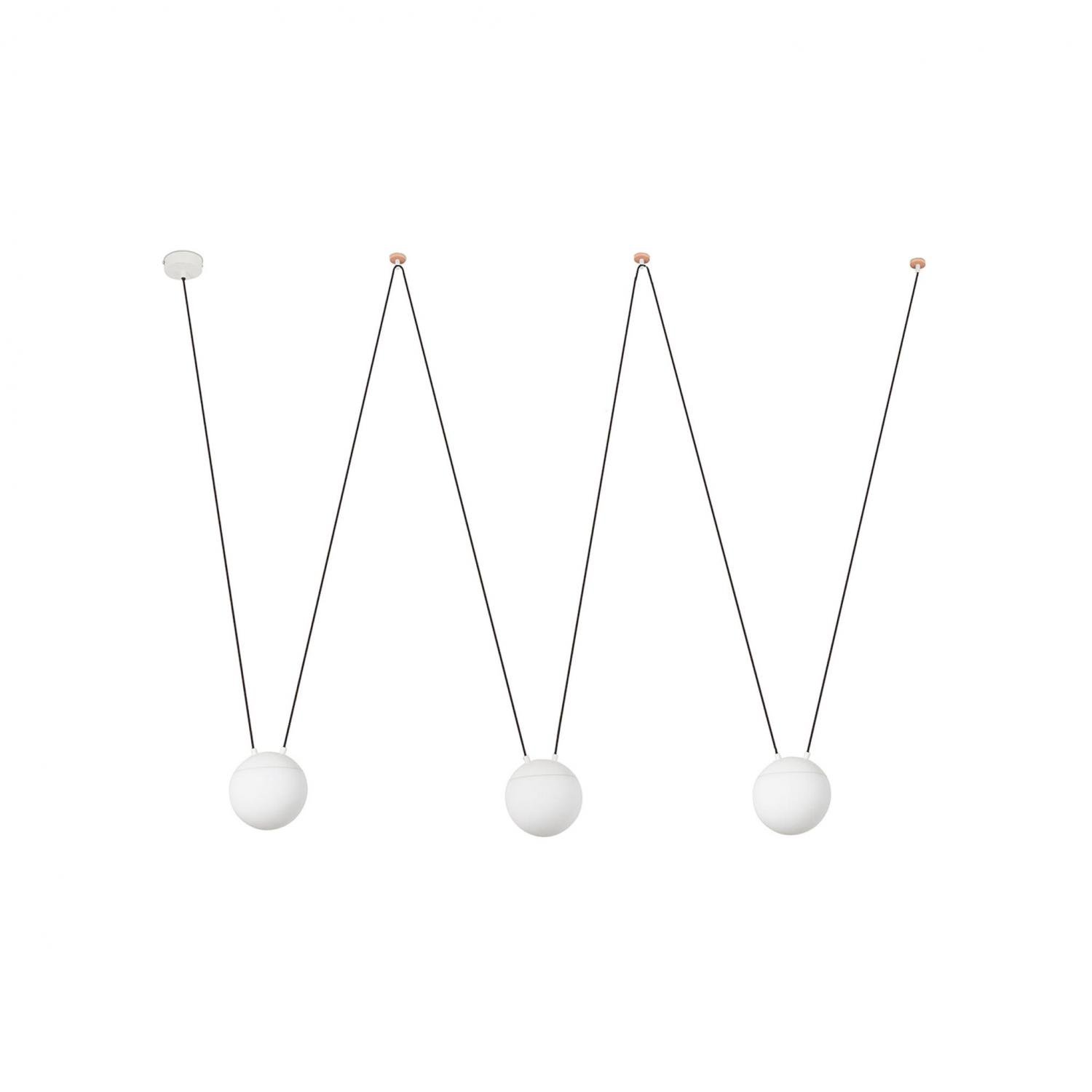 MINE PC SPACE závěsné svítidlo, bílá, 3L - FARO