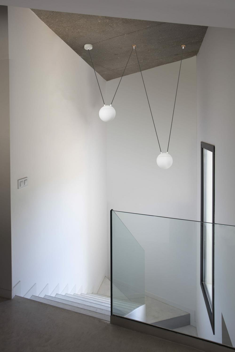 MINE GLASS SPACE závěsné svítidlo, bílá, 2L - FARO