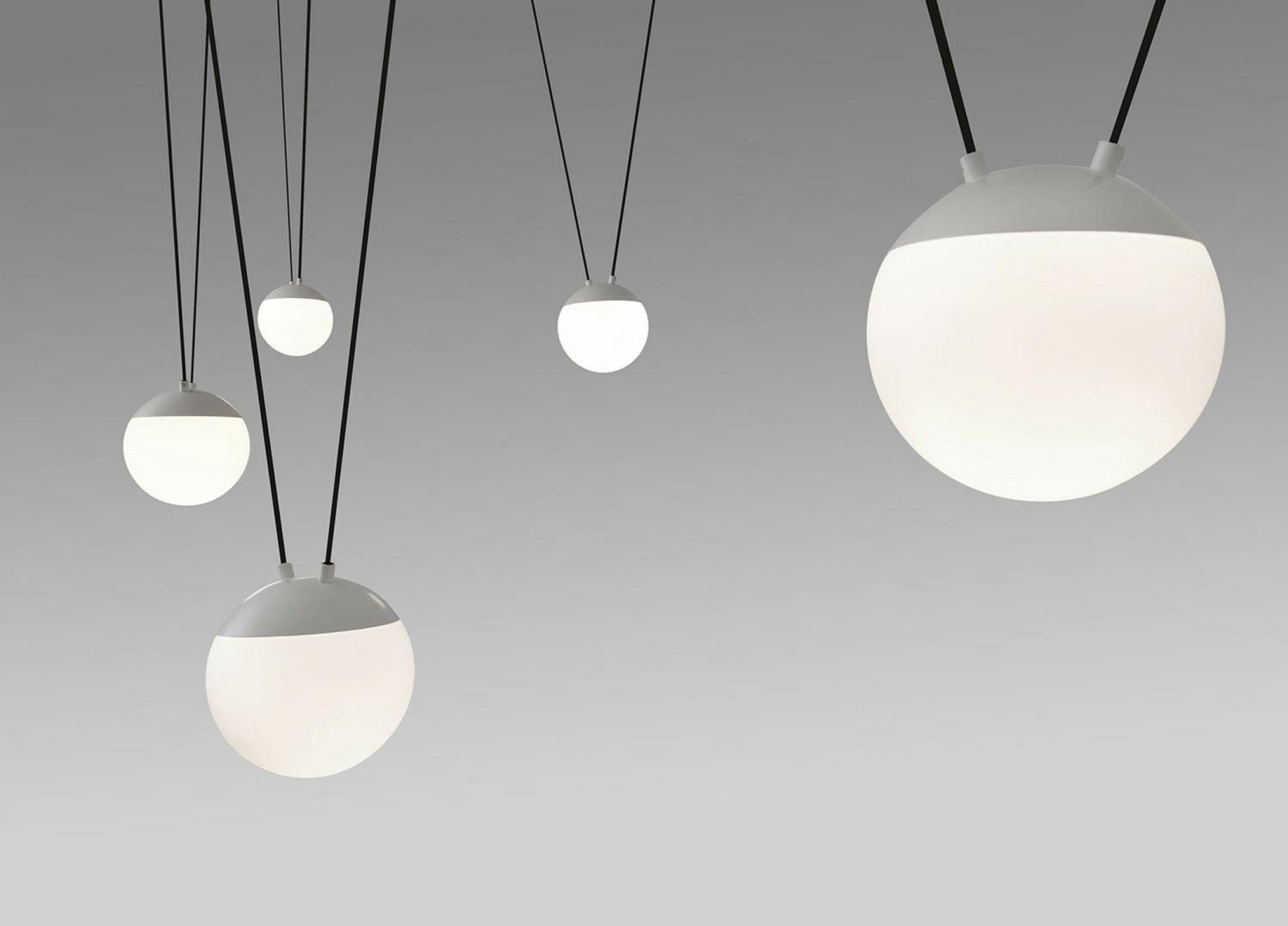 Levně MINE GLASS SPACE závěsné svítidlo, bílá, 5L - FARO