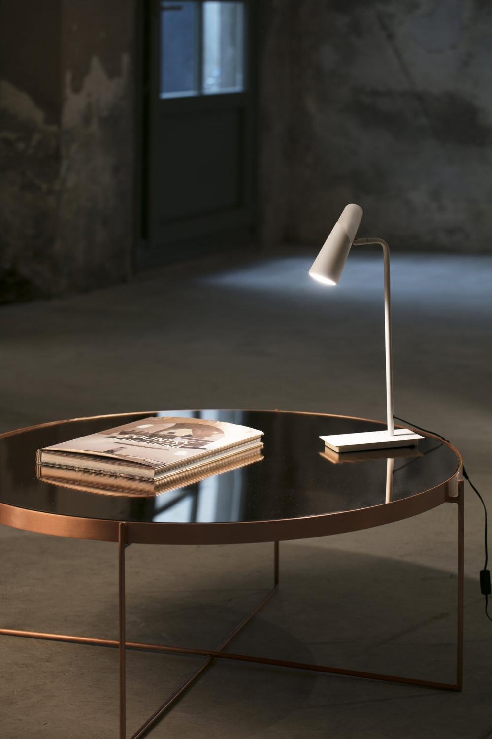 LAO bílá stolní lampa - FARO