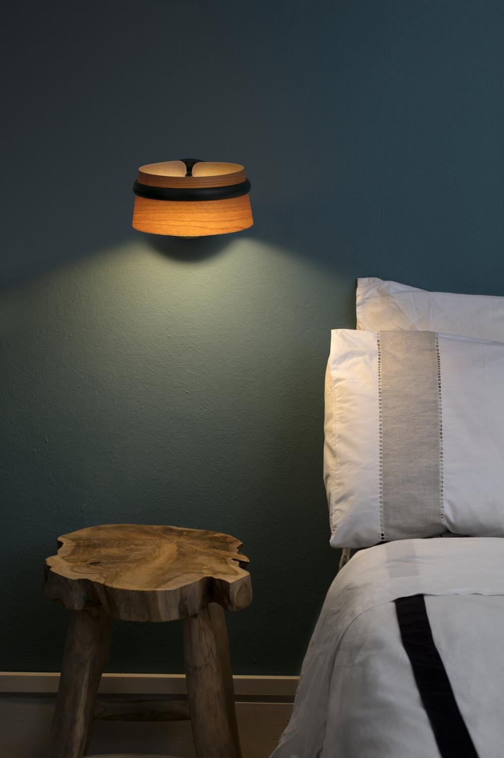 LOOP nástěnná lampa, černá - FARO