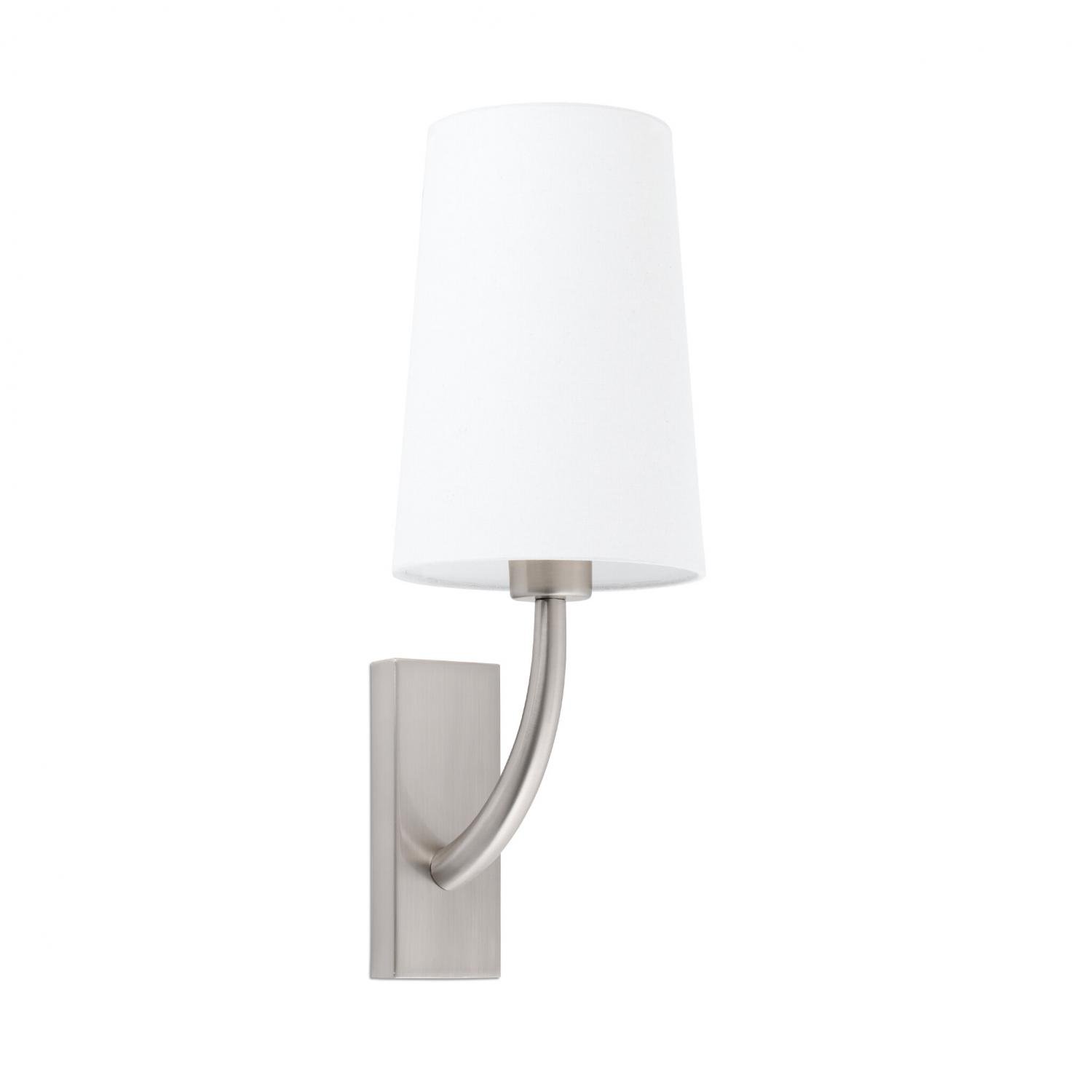 REM nástěnná lampa, nikl/bílá - FARO