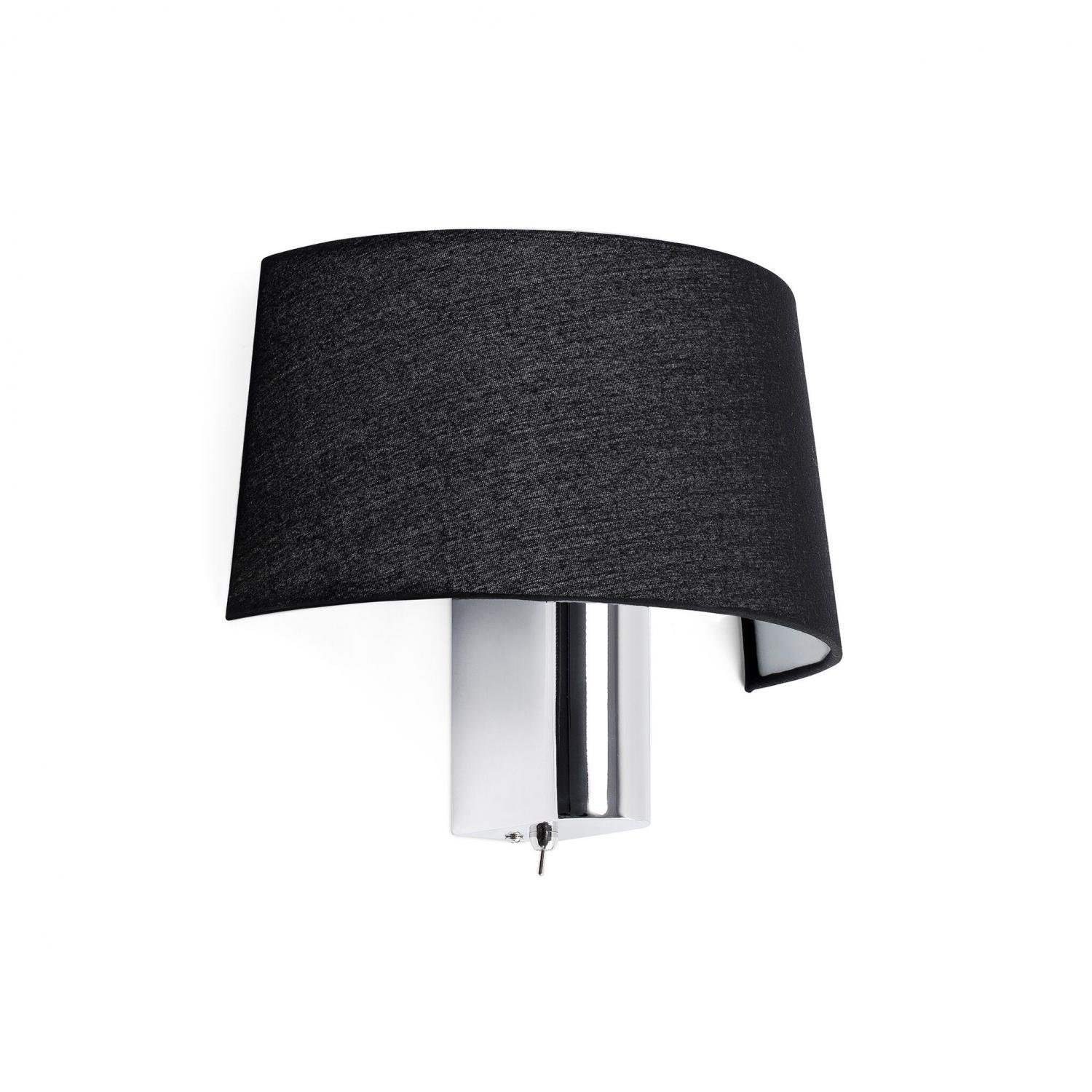 HOTEL nástěnná lampa, černá - FARO