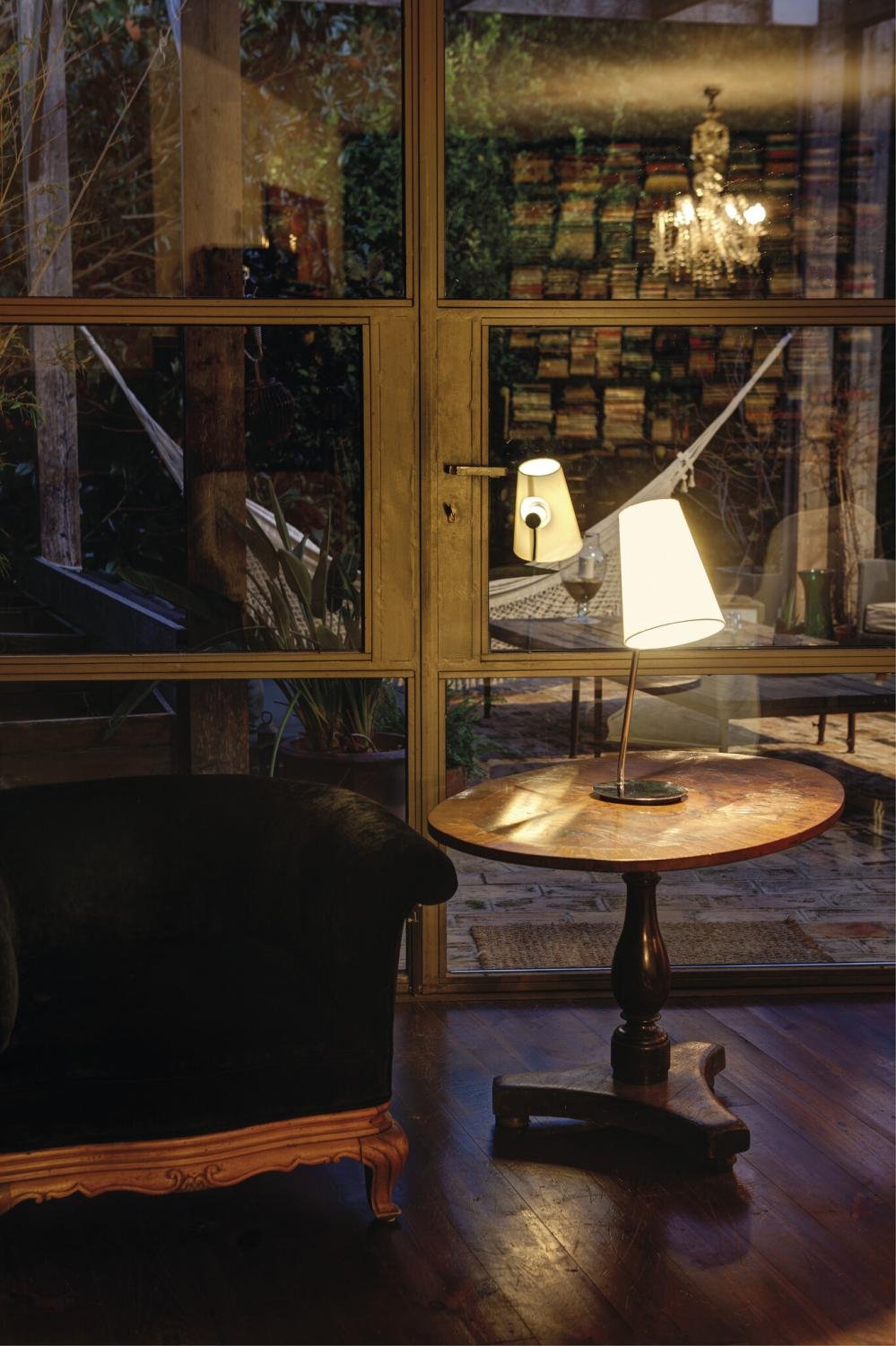 LUPE chrom stolní lampa - FARO