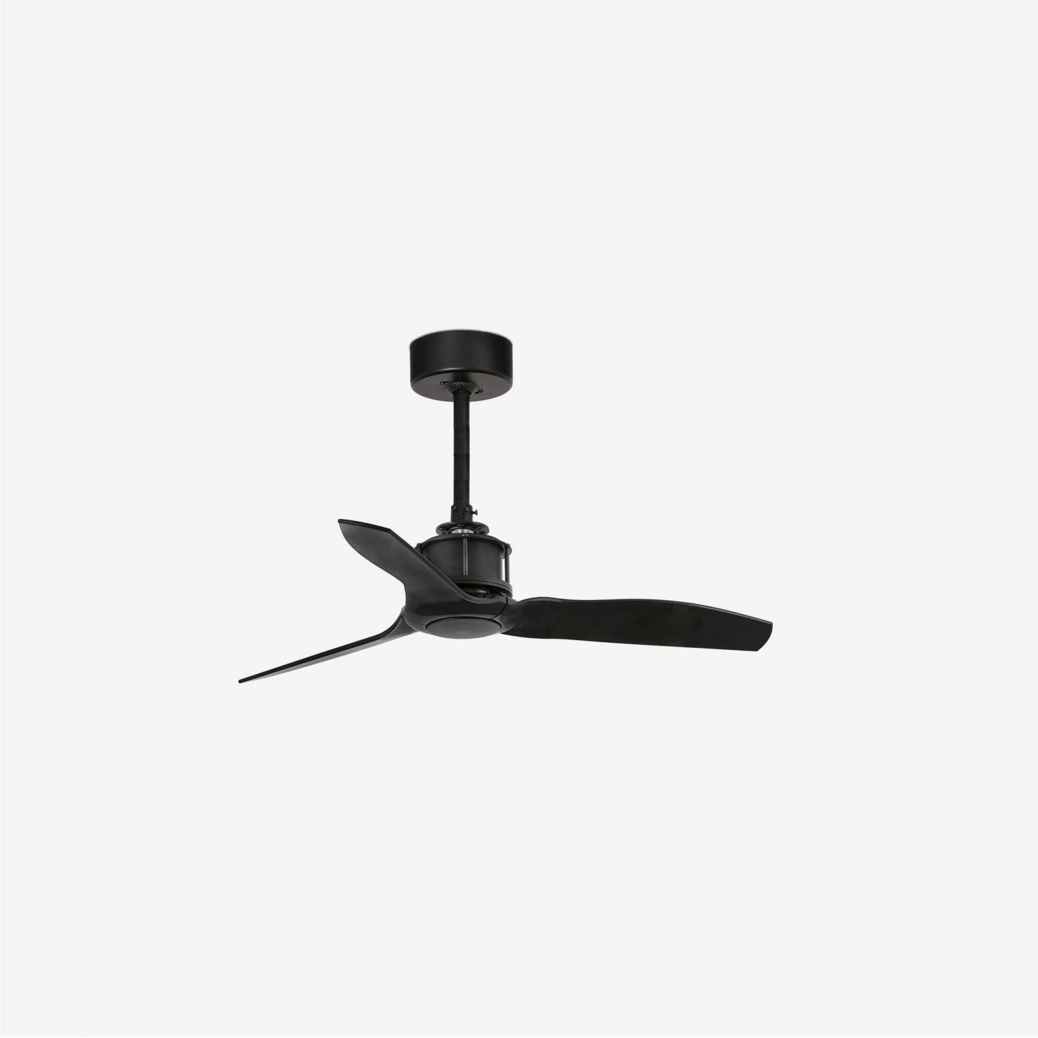 JUST FAN XS, černá, stropní ventilátor s DC motorem 81cm - FARO