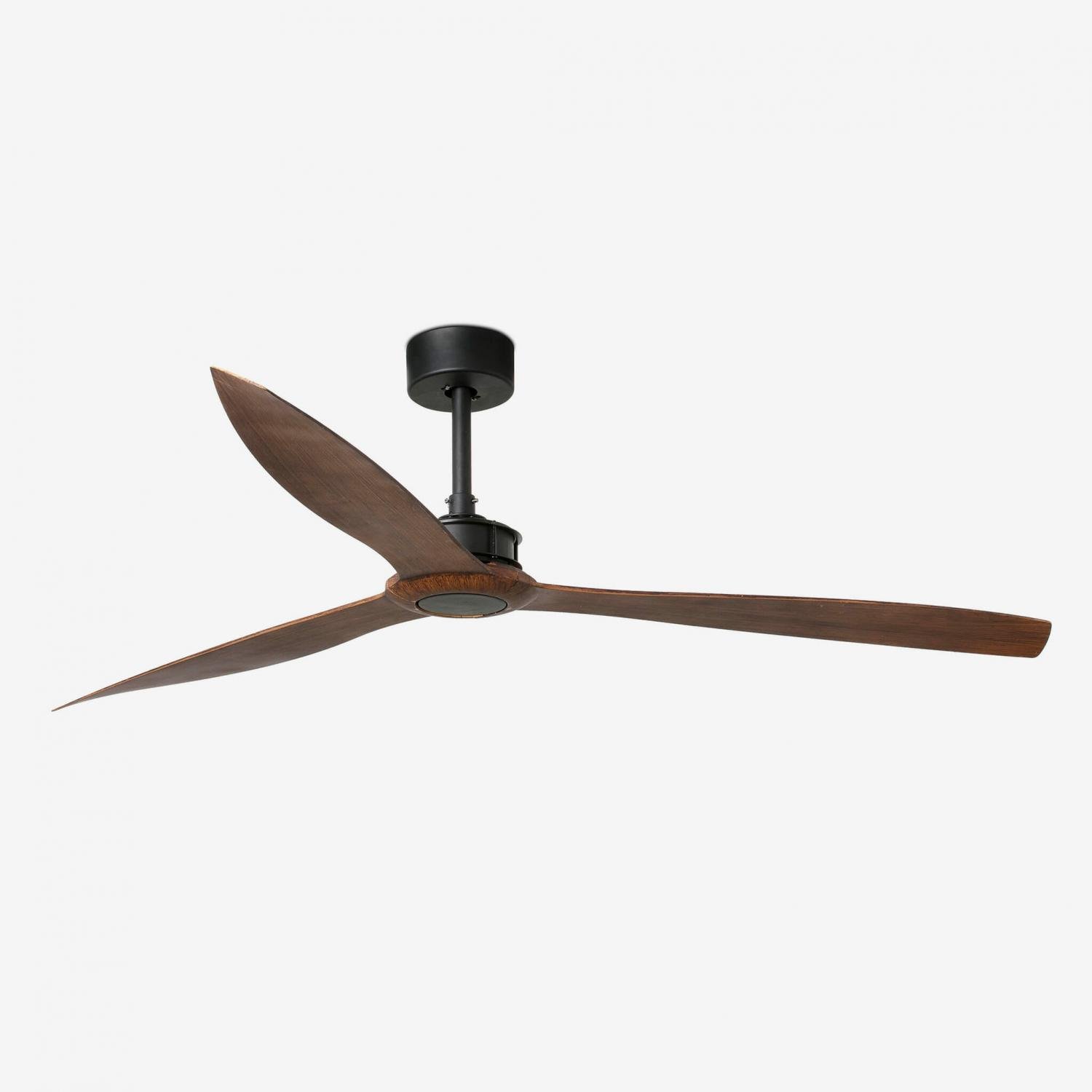 JUST FAN XL, černá/dřevo, stropní ventilátor 178cm - FARO