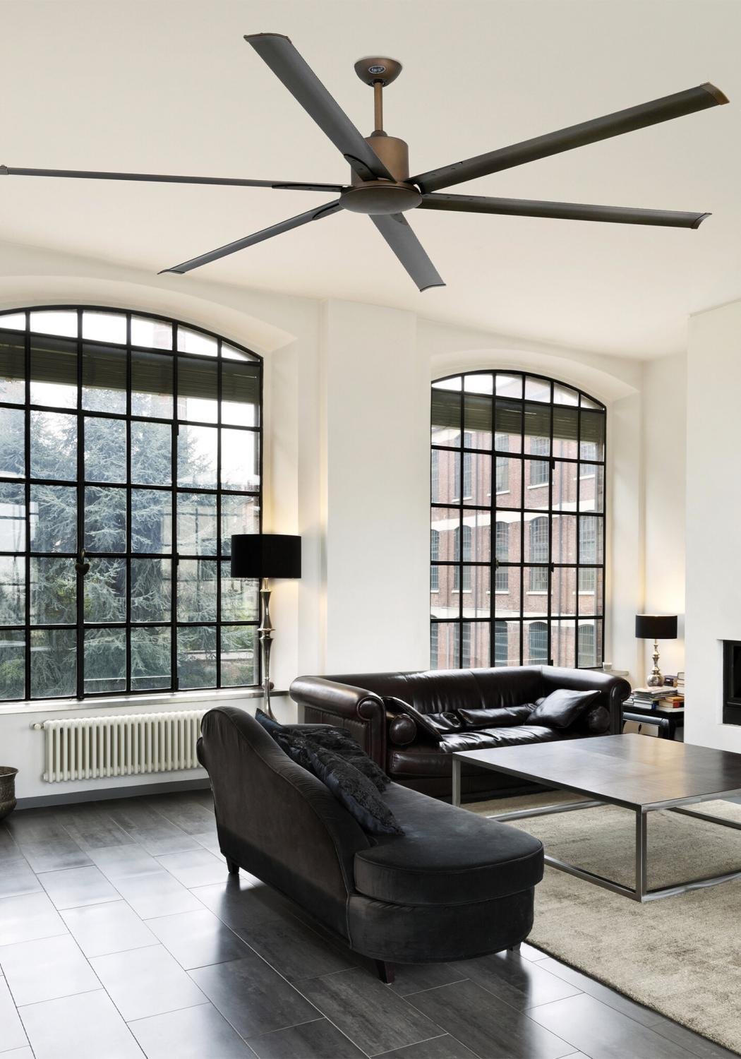 ANDROS XL, hnědá, stropní ventilátor s DC motorem - FARO