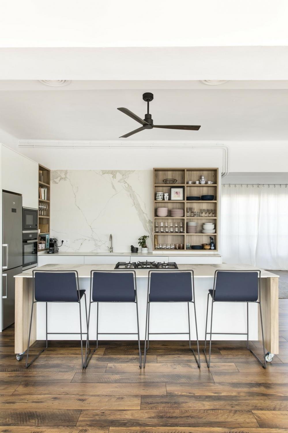 NASSAU M, hnědá, stropní ventilátor s DC motorem - FARO