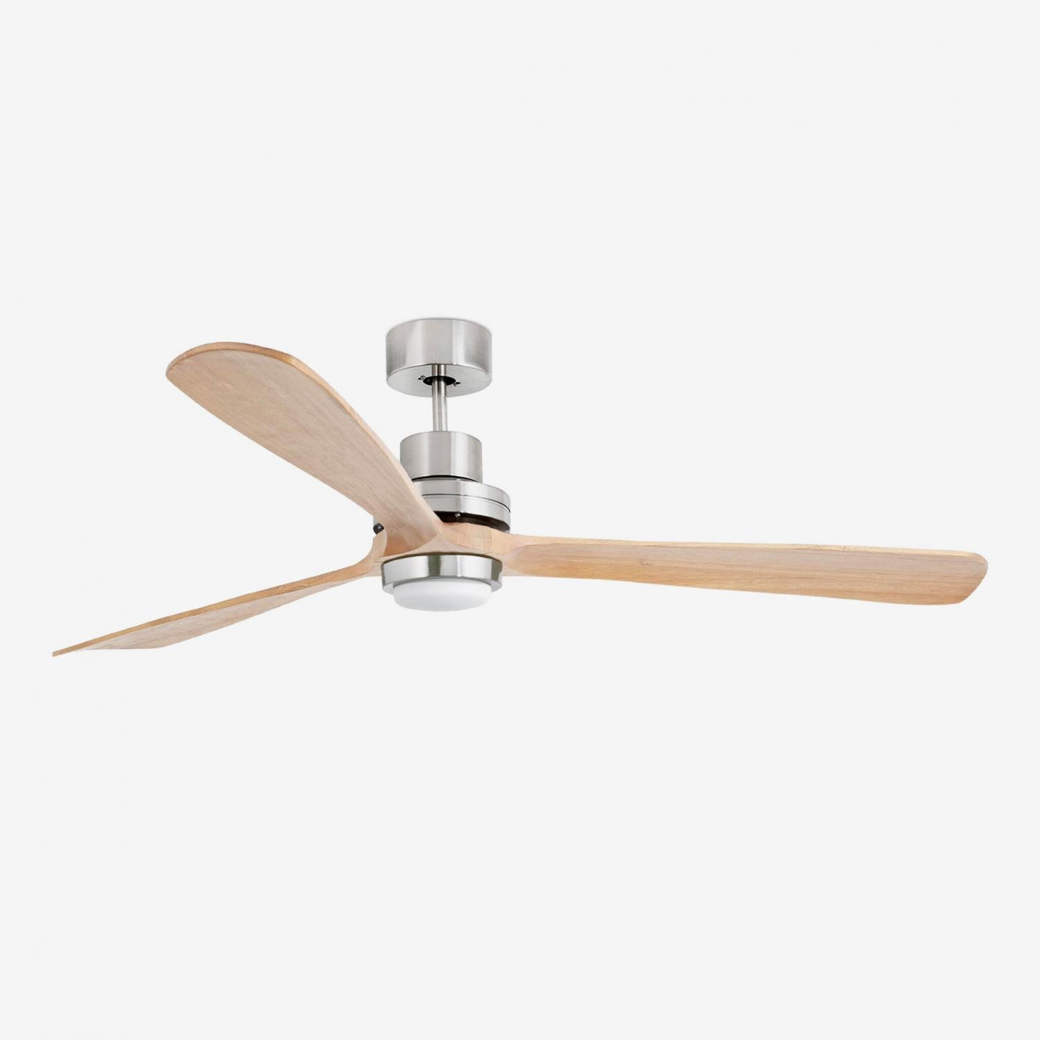 Levně LANTAU XL LED, nikl/borovice, stropní ventilátor s DC motorem - FARO