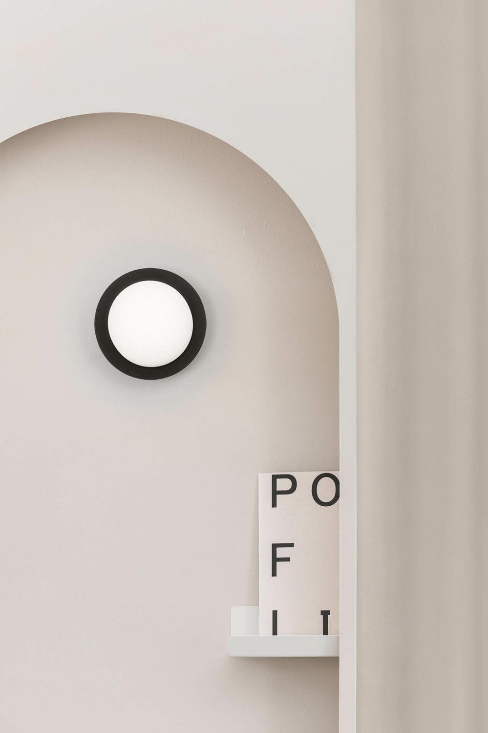 MAY nástěnné/stropní svítidlo, černá - FARO