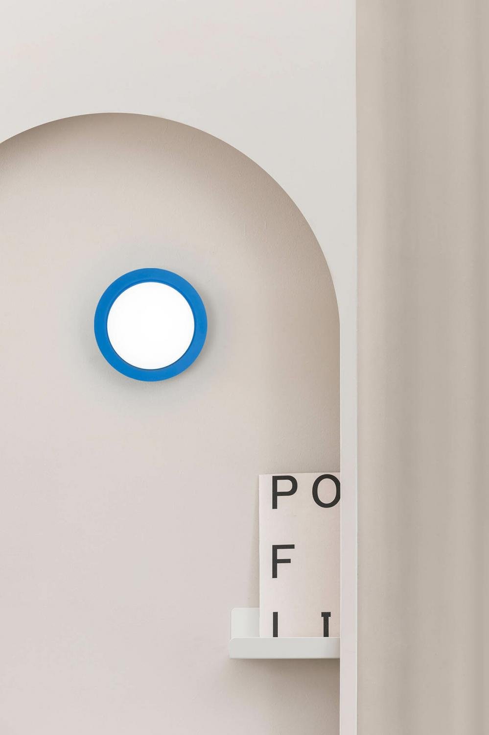 MAY nástěnné/stropní svítidlo, modrá - FARO