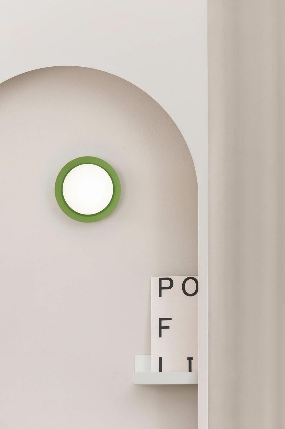 MAY nástěnné/stropní svítidlo, zelená - FARO