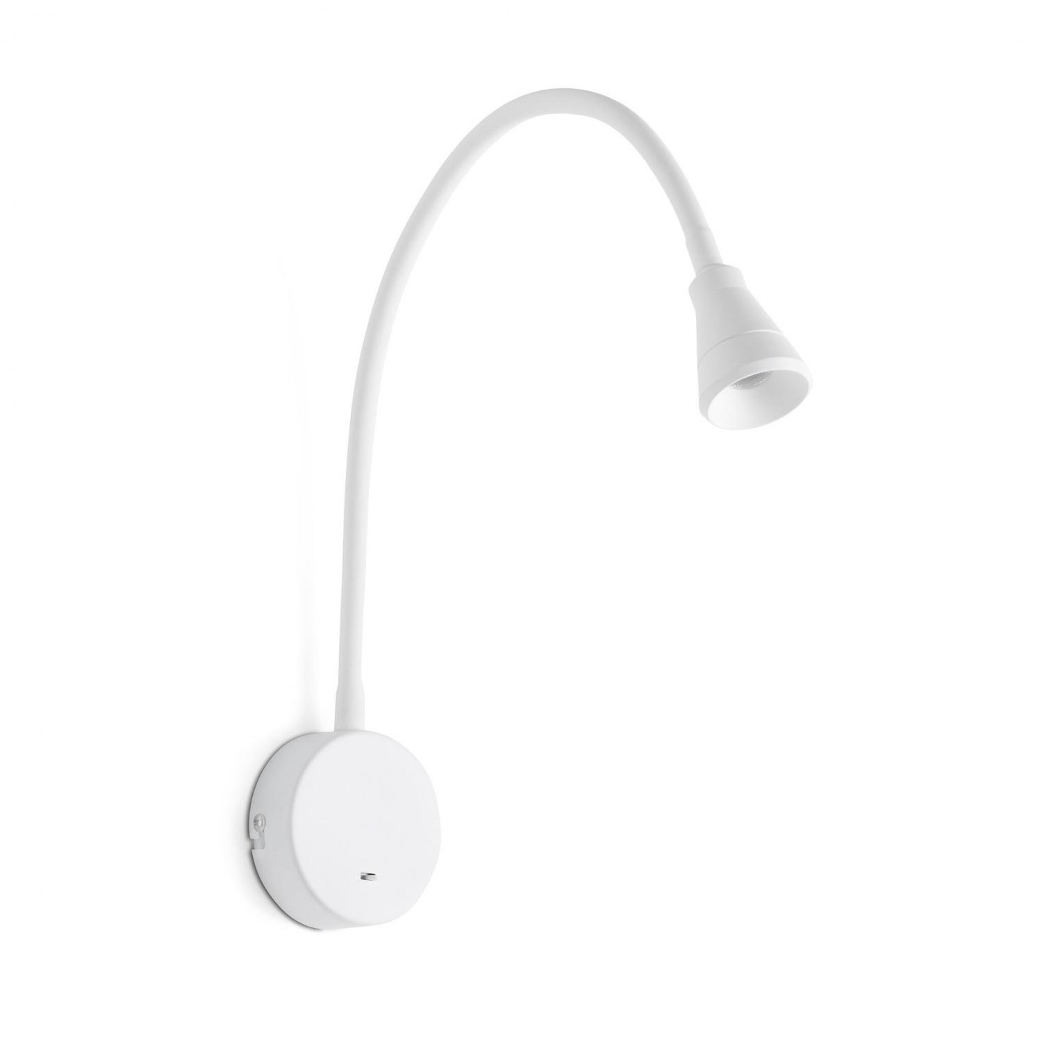 Levně BEL nástěnná lampa na čtení, bílá - FARO