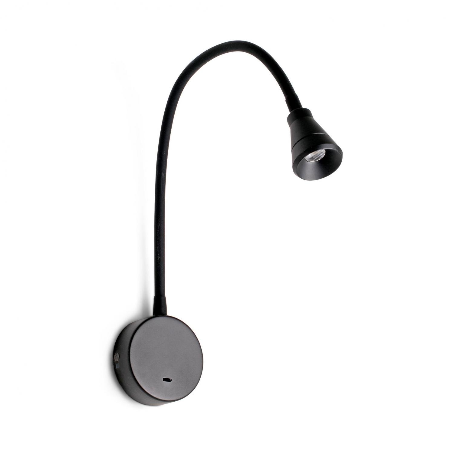 BEL nástěnná lampa na čtení, černá - FARO