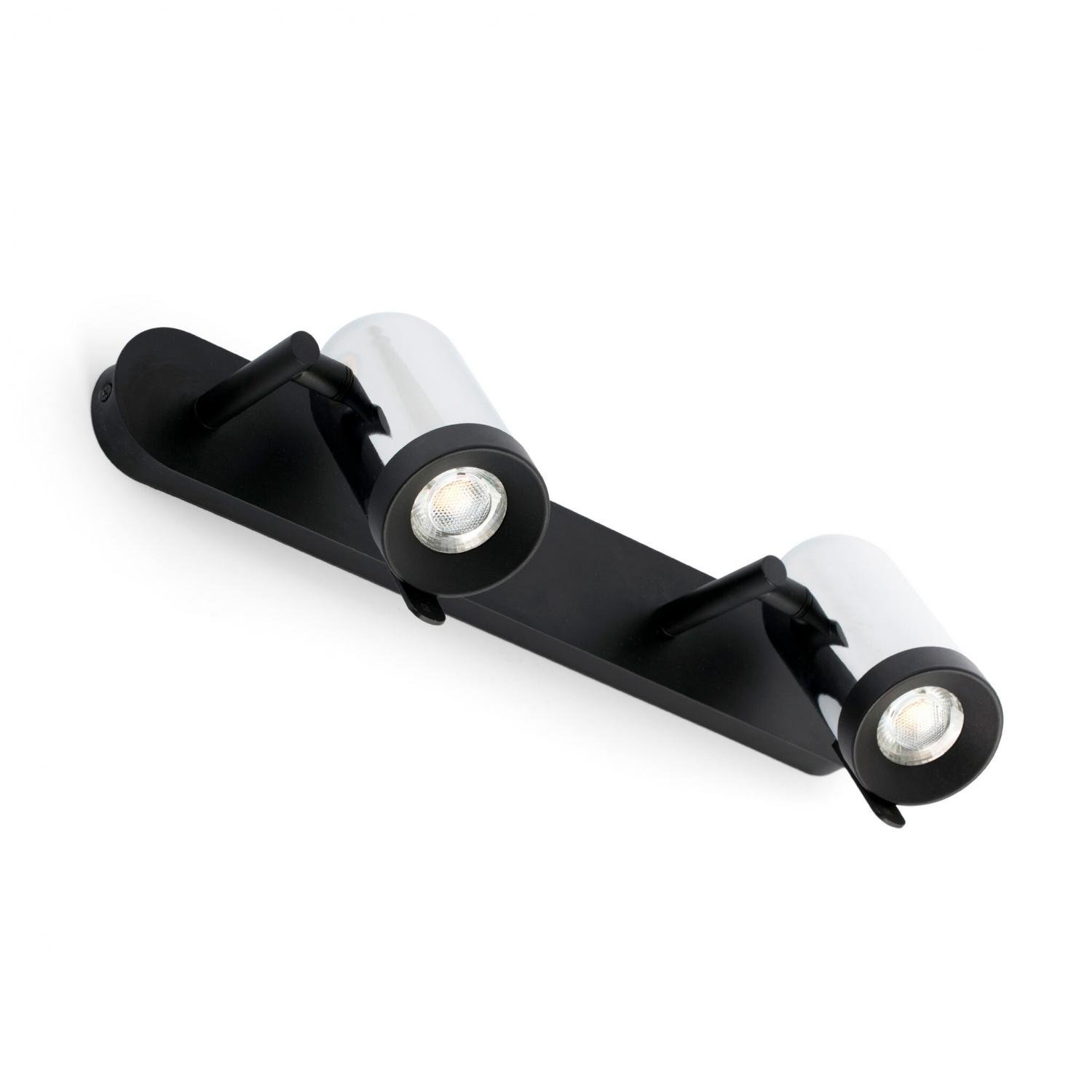 ORLEANS nástěnná lampa, chrom 2L - FARO