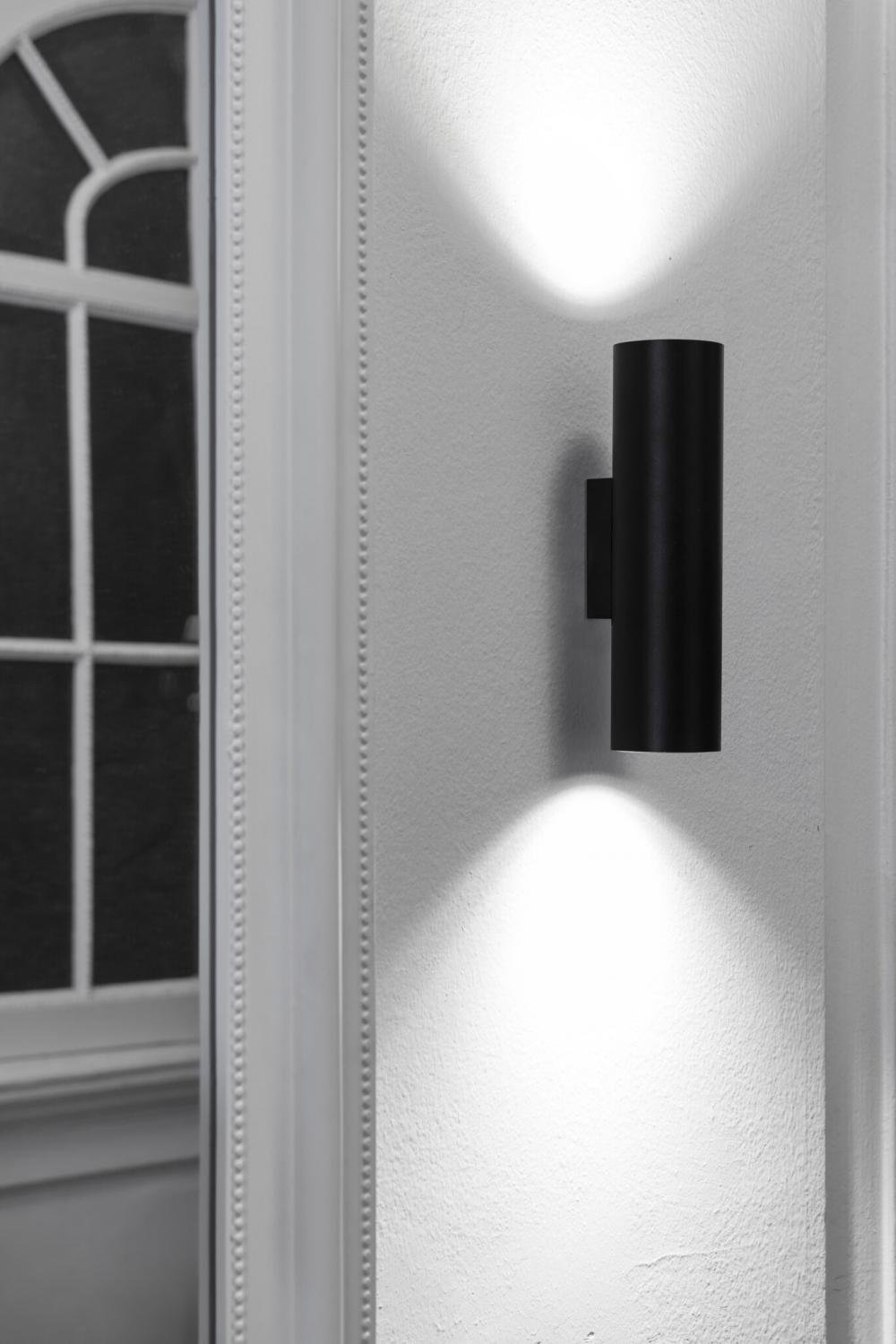 STAN nástěnná lampa, černá, 2L - FARO