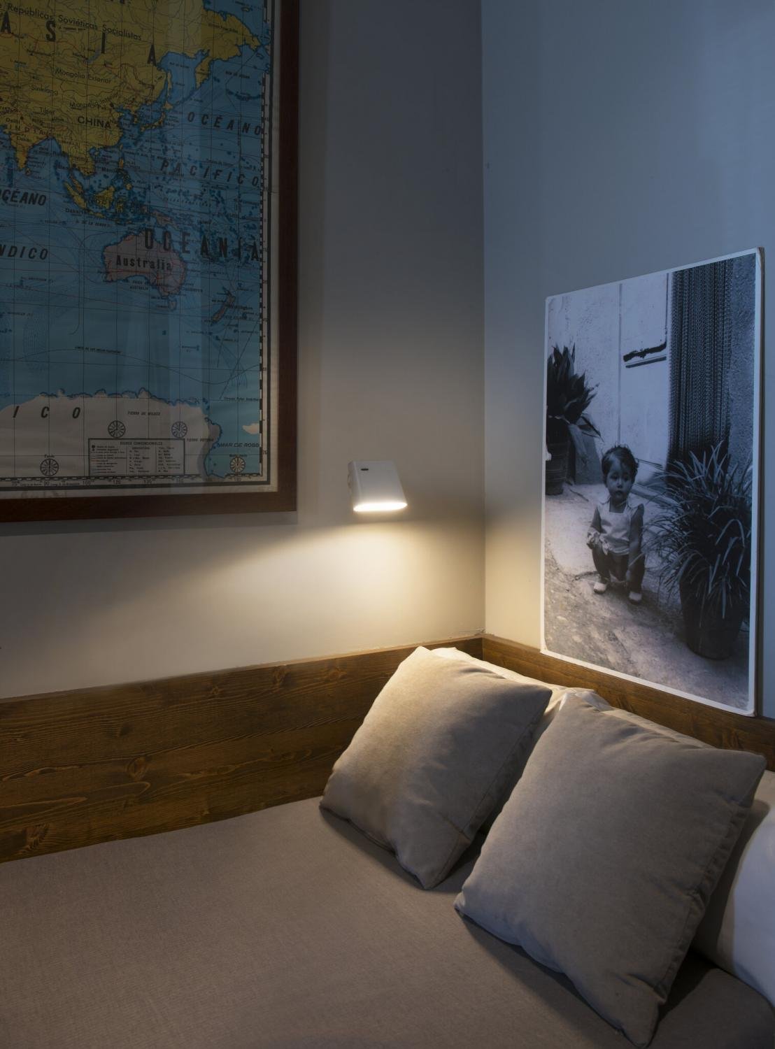 AUREA nástěnná lampa, bílá - FARO