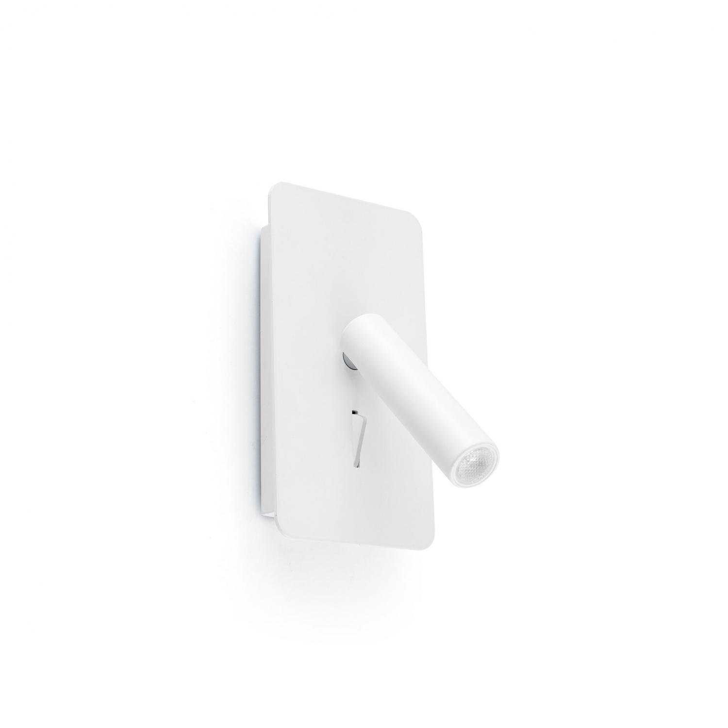 SUAU LED nástěnná lampa, bílá, USB - FARO
