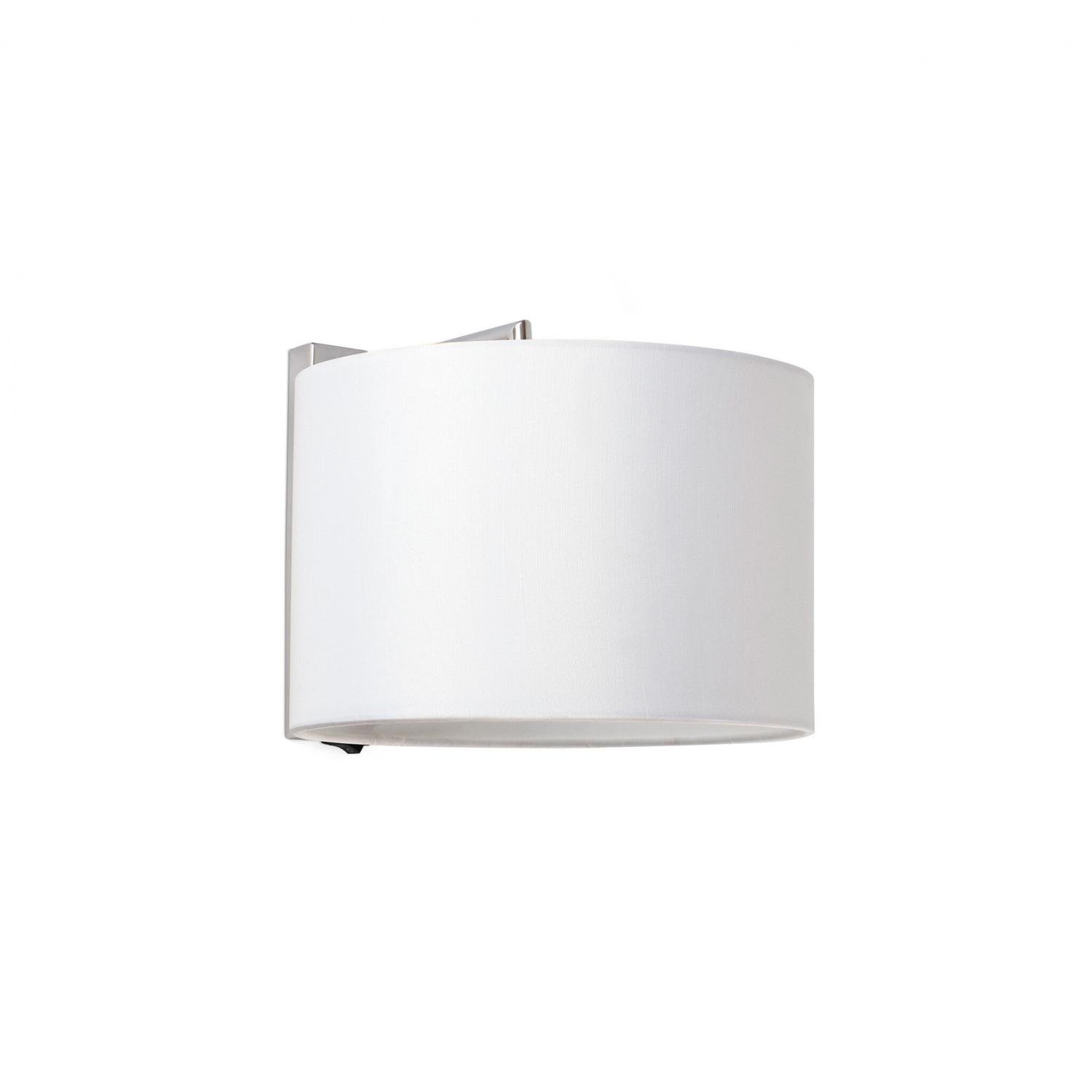 SAHARA nástěnná lampa, chrom/bílá - FARO