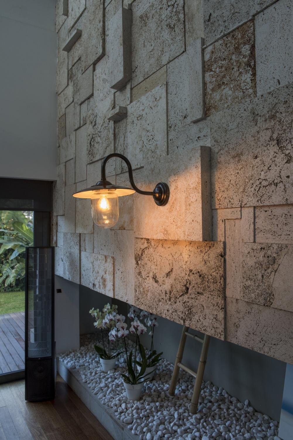 HUDSON nástěnná lampa, černá - FARO