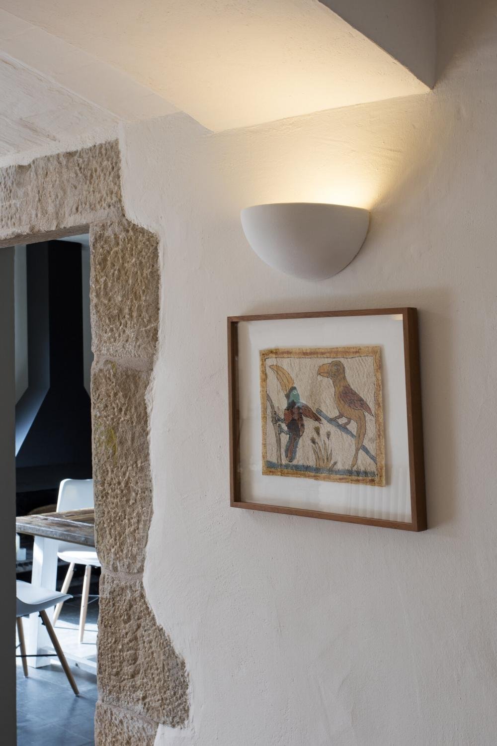 SNOW nástěnná lampa, bílá - FARO