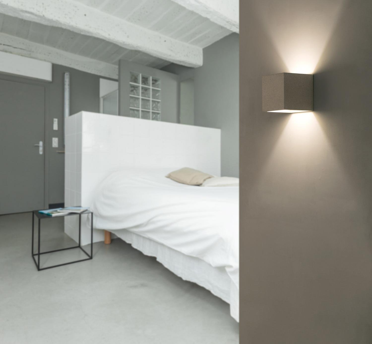 KAMEN nástěnná lampa, šedá - FARO