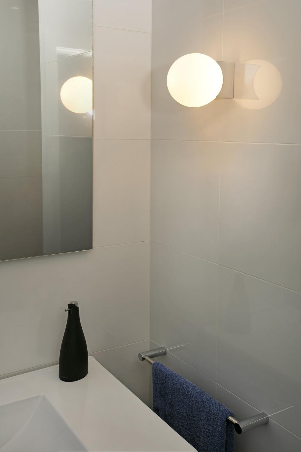 LAGO nástěnná lampa, chrom - FARO