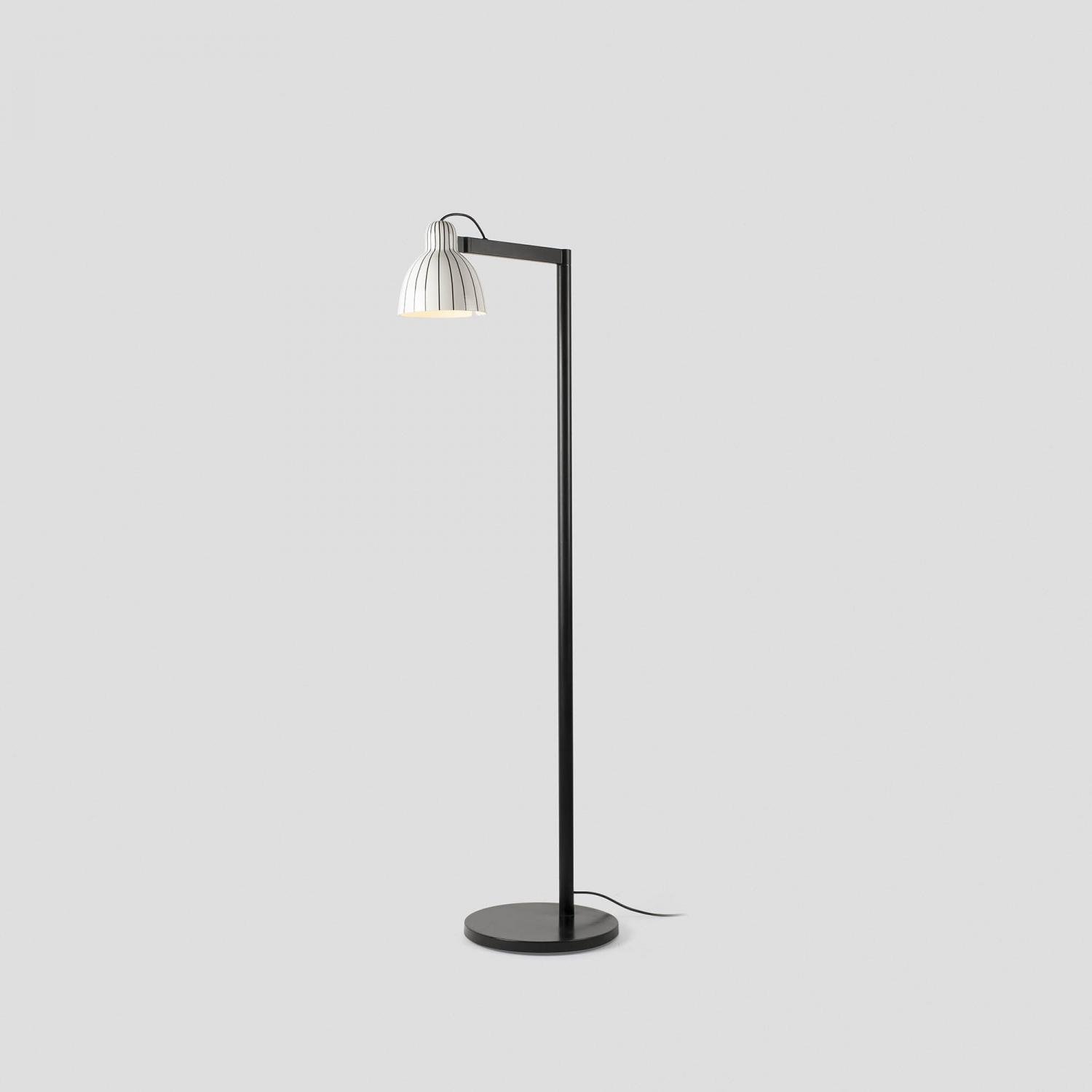 VENICE stojací lampa, bílá s pruhy - FARO