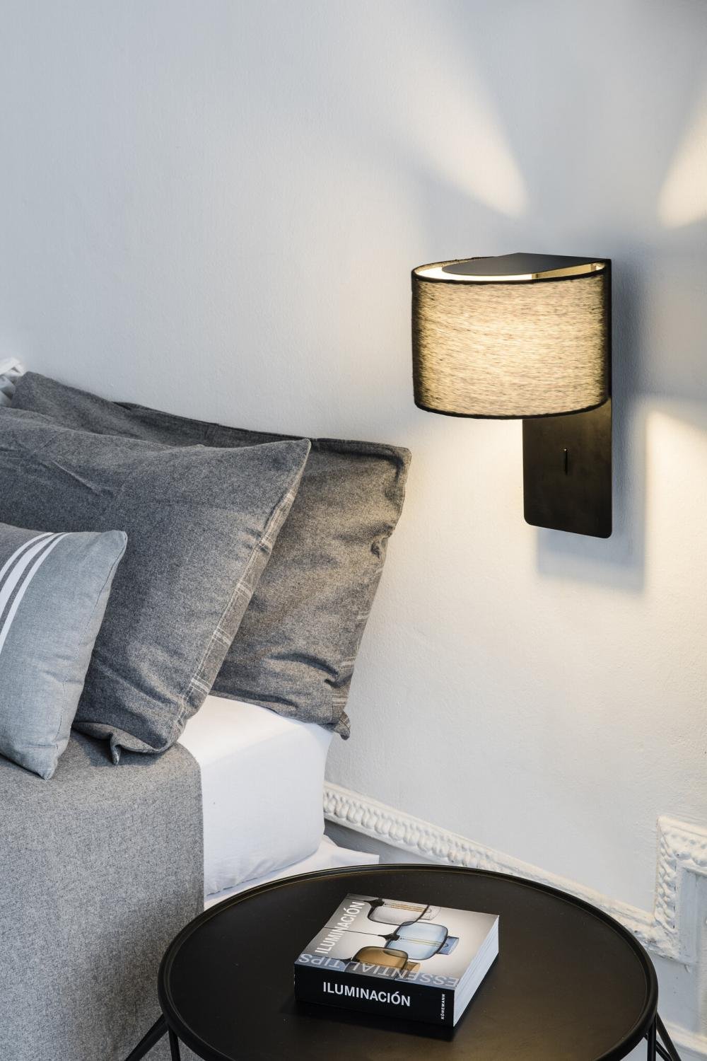 FOLD nástěnná lampa, černá - FARO