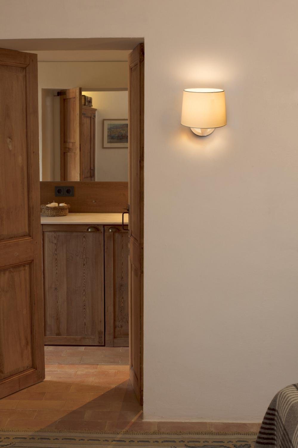 CONGA nástěnná lampa, bílá - FARO